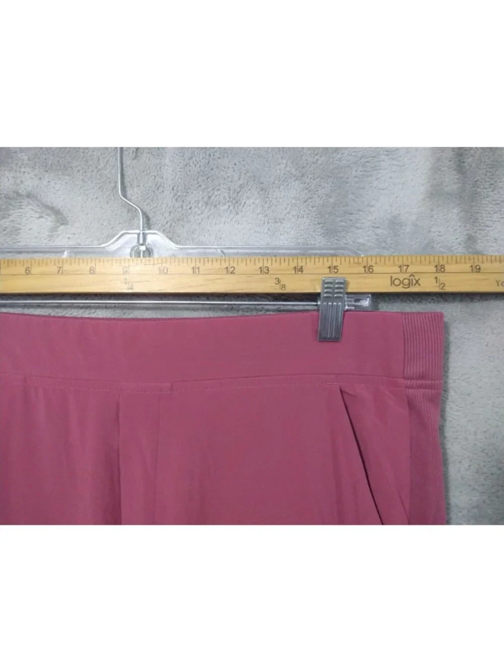 Athleta Pants Womens 14 Pink Brooklyn Mid Rise Ankle Tapered Leg Flat Front